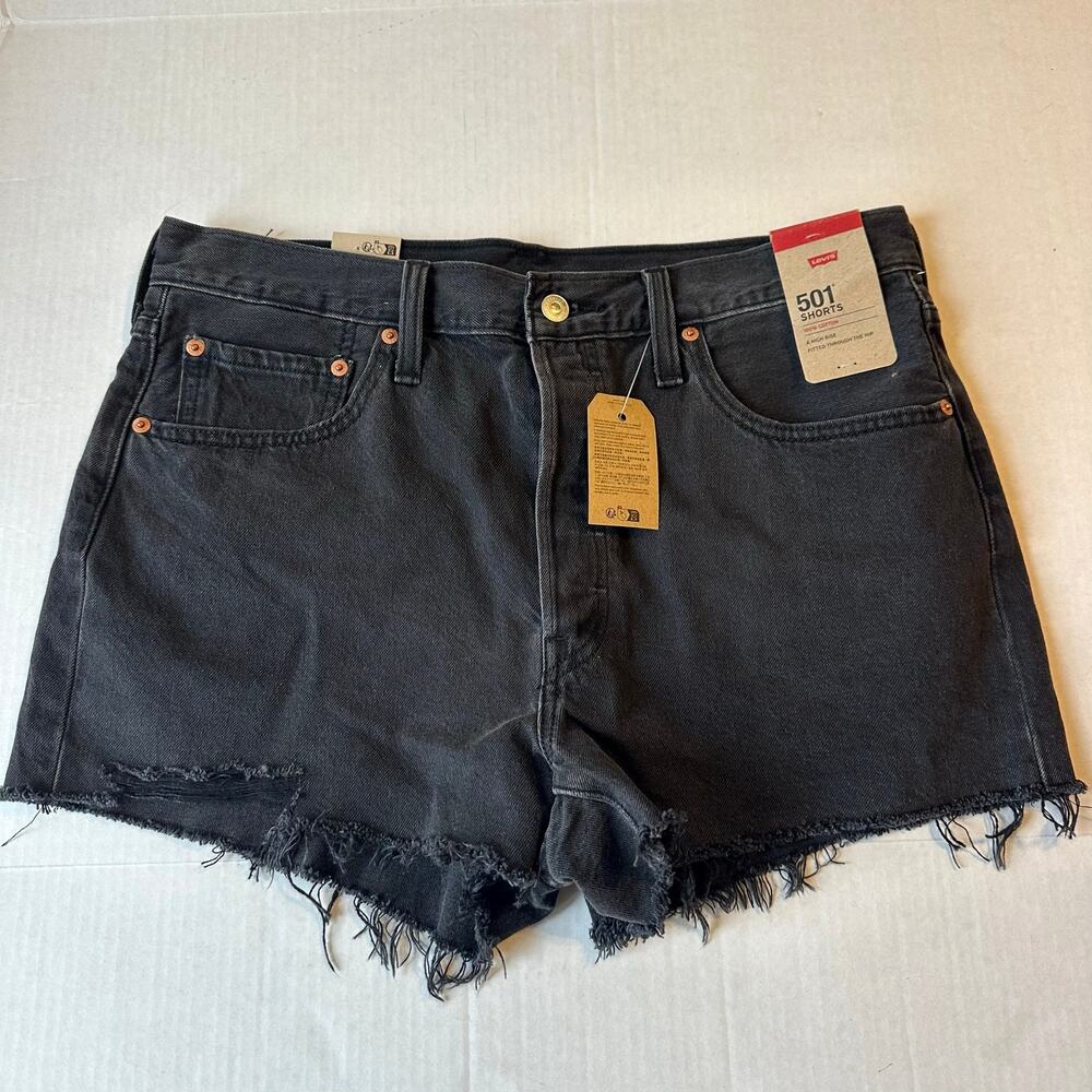 NEW Levis 501 Black Shorts Sz 32‎